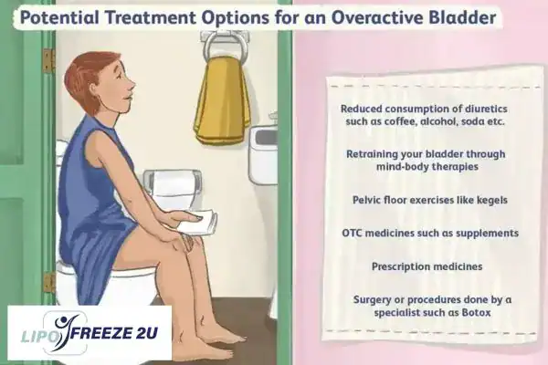 image of woman on toilet because of an overactive bladder Chester